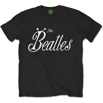 Buy The Beatles Black Bug Logo Official Tee T-Shirt Mens • 15.99£