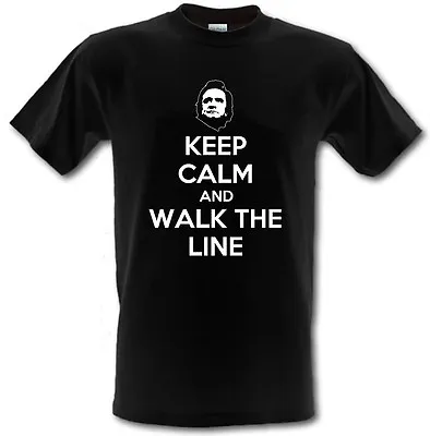 Buy KEEP CALM And WALK THE LINE JOHNNY CASH Heavy Cotton T-shirt Sizes:Small To XXL • 13.99£