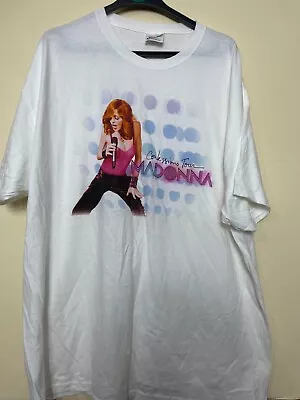 Buy Madonna Confessions Tour White New T-shirt Used Size 2xl Xxl Cl28 • 7.49£