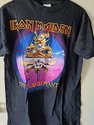 Buy Vintage Iron Maiden T-shirt The Clairvoyant 1988 Size Large • 265.63£