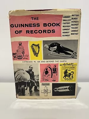 Buy Guinness Book Of World Records 1966 Vintage Hardcover With Dust Jacket • 15£