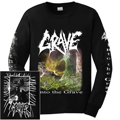 Buy Grave Into The Grave Long Sleeve Shirt S-XXL Death Metal Official Band Merch • 31.42£