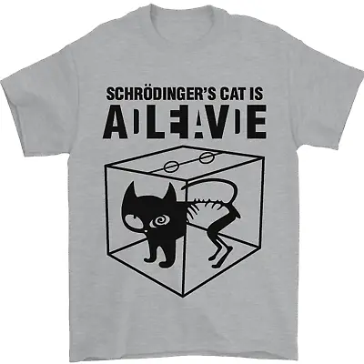 Buy Schrodingers Cat Science Geek Nerd Mens T-Shirt 100% Cotton • 10.48£