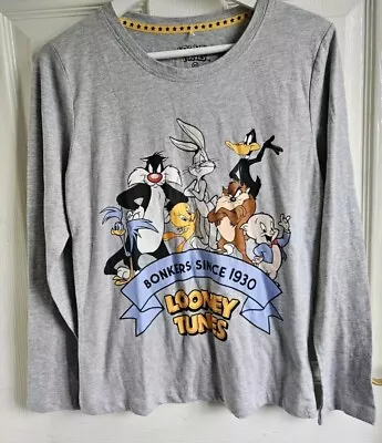 Buy Ladies Looney Tunes Pyjama Top Long Sleeve Size XS • 3.50£