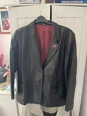 Buy Ladies Leather Look Jacket Size 20 • 0.99£