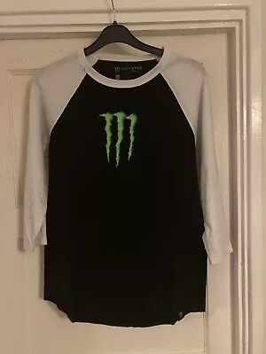 Buy Official Monster Energy Raglan T-shirt Size S • 15£
