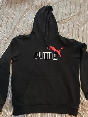 Buy Puma Mens Sportswear Black And Red Hoodie Size M • 8£