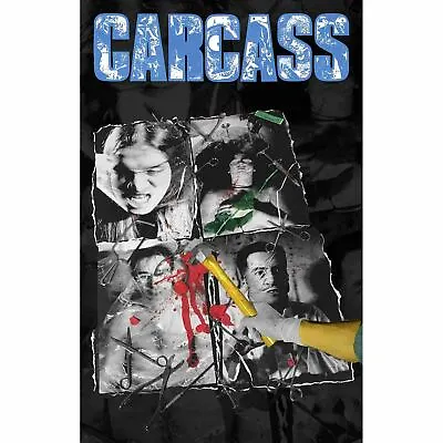 Buy Carcass Necroticism Poster Flag Fabric Textile Wall Banner Official Band Merch • 21.93£