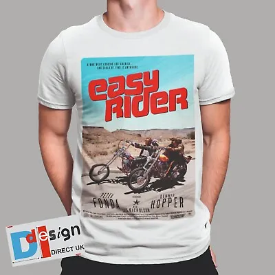 Buy Easy Rider T-shirt Biker 60s 70s Retro Movie Poster Tee Hippie Outlaw • 6.99£