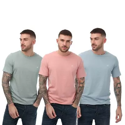 Buy Men's T-Shirts Jack Jones JXJ 3 Pack Crew Neck Cotton In Multicolour • 23.74£