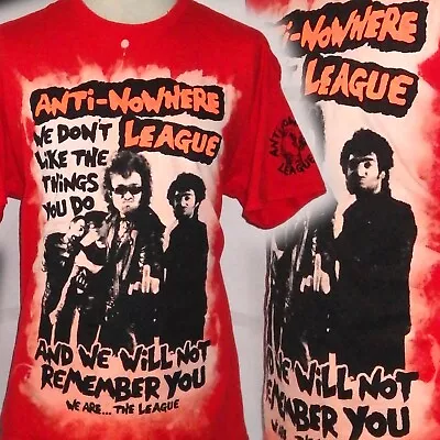 Buy Anti Nowhere League 100% Unique Punk  T Shirt Xl Bad Clown Clothing • 16.99£
