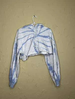 Buy H&M Divided Size S Tie Dye Swirl Balloon Sleeve Cropped Hoodie • 14.17£