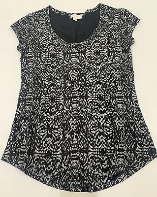Buy Ladies Size XS WITCHERY Short Sleeved Black & Silver T-shirt / Top *Great Con* • 9.98£