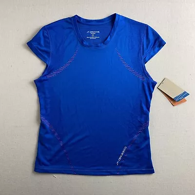Buy Brooks NWT Womens Equilibrium HVAC Running T Shirt Size L Blue Breathable  • 23.46£