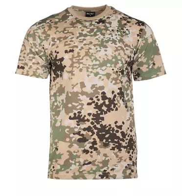 Buy German Army Desert Camouflage Aridfleck Tropentarn T-Shirt Camo Military Top UK • 13.95£