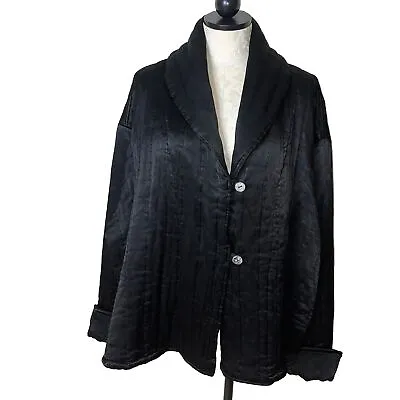 Buy Ghost Vintage Womens Jacket Black Size Medium Quilted Oversized Made In England • 134.18£