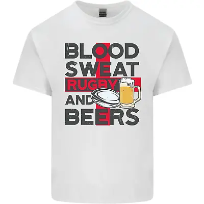 Buy Blood Sweat Rugby And Beers England Funny Mens Cotton T-Shirt Tee Top • 8.75£
