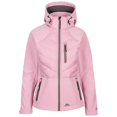 Buy Trespass Womens Softshell Jacket Zip Off Hood With 3 Zips Elvira • 29.99£
