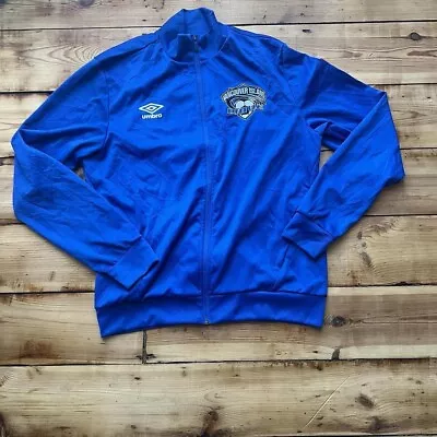 Buy Umbro Track Jacket Blue Van Isle Wave Soccer USA • 8.99£