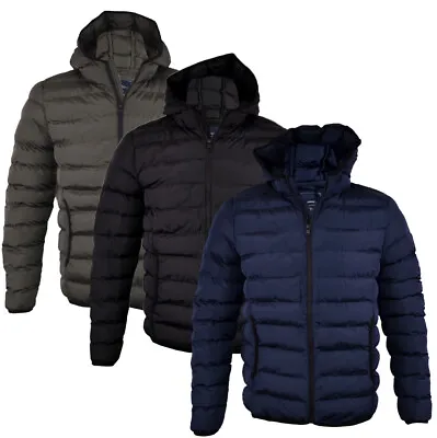 Buy Mens Tokyo Laundry PREMIUM Hooded Quilted Padded Puffer Smart Jacket Coat  S-2XL • 26.99£