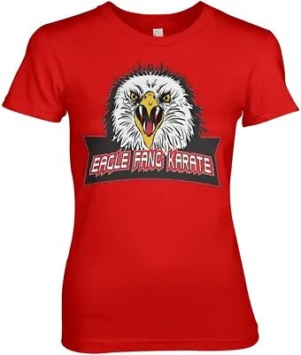 Buy Cobra Kai Eagle Fang Karate Girly Tee Damen T-Shirt Red • 24.28£