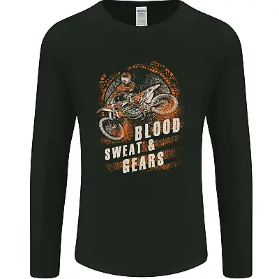 Buy Blood Sweat And Gears Motocross Dirt Bike Mens Long Sleeve T-Shirt • 12.99£