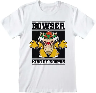 Buy Nintendo Super Mario - Bowser King Of Koopas T-Shirt White • 9.37£