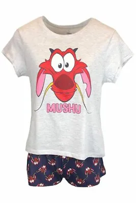 Buy Ladies Disney Pyjamas Mulan Mushu Dragon Princess Nightwear Pjs Primark Womens • 9.89£