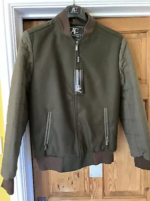 Buy Brand New With Tags - Large- Italian Style Bomber Style Jacket Green/Khaki • 25£