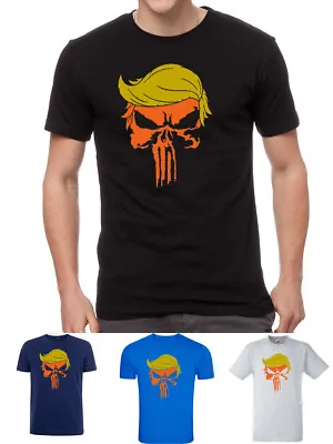 Buy Donald Trump USA Punisher United States President 2020 2016 Face Skull T-shirt • 11.99£