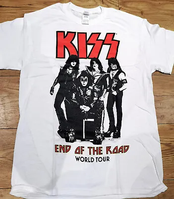 Buy KISS End Of The Road White Tour Shirt *Large* Out Of Print! Merch Stand Shirt • 16.95£