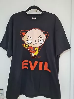 Buy Fruits Of The Loom Family Guy EVIL Cult Movie Short Sleeve T Shirt Size XL  • 25£