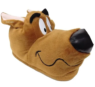Buy  Mens Womens Kids Novelty Funny Scooby Dog Slippers Grey Brown Dalmatian Gift • 17.99£