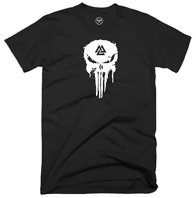 Buy Odin Skull T Shirt Vikings Clothing Valhalla Pagan Warrior Thor Loki Valknut Top • 11.99£