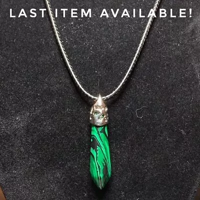 Buy Handmade Synthetic Malachite Necklace Gothic Gift Jewellery Women Woman Ladies  • 4£