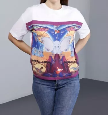 Buy BNWT Women's Zara X Disney DUMBO T-Shirt Size SML Top Tee SILK SCARF FRONT  • 19.99£