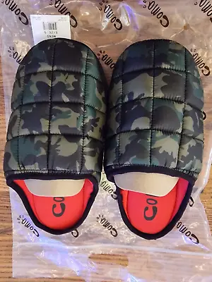 Buy Coma Toes Mens Camo Slippers New Comfy Warm Slip On Mules RRP £40 UK Sizes 7-12 • 8.95£