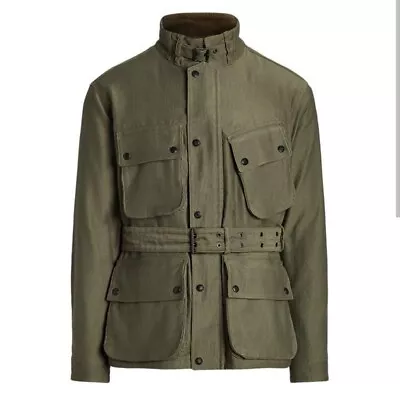 Buy Polo Ralph Lauren Men's Field Belted Jacket In Green .size M • 177£