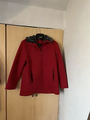Buy House Of Fraser Red Padded Jacket Size 14 Reduced • 7£