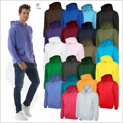 Buy Uneek UC502 Classic Hooded Sweatshirt Casual Pullover Thick Sports Jumper Hoody • 14.97£