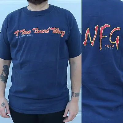 Buy A New Found Glory Rare 1999 Tour Navy Tshirt Tee Concert  Large Navy Blue NFG • 120.08£