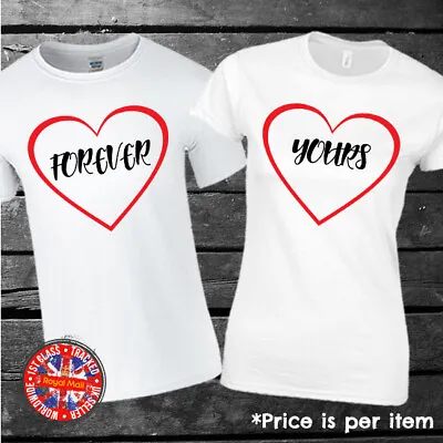 Buy Forever Yours Matching T-shirts Couples Best Friends Mens Womens Friendship Gift • 10.95£