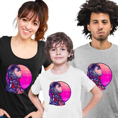 Buy Future Colorful Robot With Headphones Cyberpunk Art Abstract Unisex T-Shirt  • 12.99£
