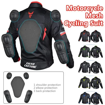 Buy 1x Motorcycle Jacket Mesh Breathable Men's Biker Racing Jacke Motocross Clothing • 88.31£