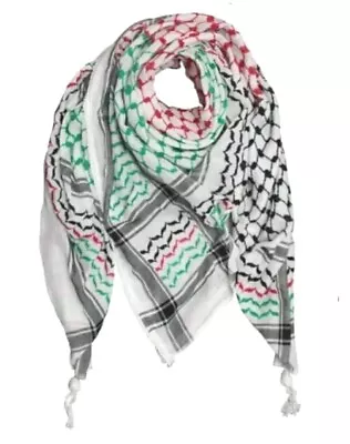 Buy ORIGINAL Official Palestinian Flag Hirbawi® Kufiya / Keffiyeh /Kuffiyeh Scarf 1 • 42£