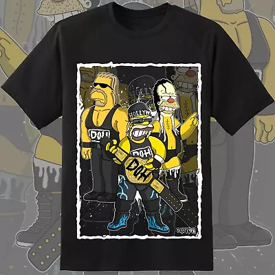 Buy The Simpsons Wrestling T-Shirt Homer NWDOH Hulk Hogan WCW NWO WWE AEW WWF • 19.99£