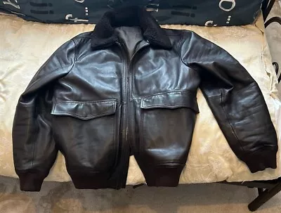 Buy MNG Dark Brown XXL Mens Leather Jacket (Damaged Zip) • 40£