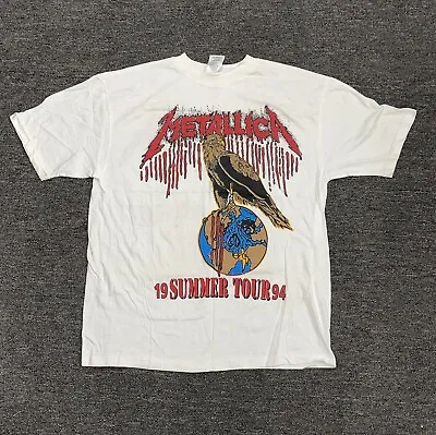 Buy Vintage Metallica 1994 Summer Tour T-Shirt ~ Suicidal Tendencies ~ Eagle ~ Sz XL • 472.44£