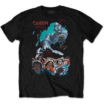 Buy Queen News Of The World Vintage Official Tee T-Shirt Mens Unisex • 15.99£