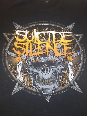 Buy Vintage Suicide Silence Deathcore Band Metal Tour Concert Shirt Mens Small S • 9.46£